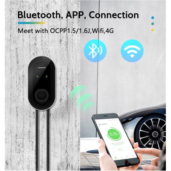 Modern Design Style VW Tiguan SUV 22kw Charging Station Plug Temperature Detection