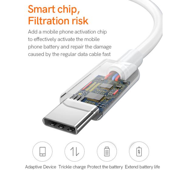 PVC 20AWG USB Type C To USB Type A Cable Data Sync