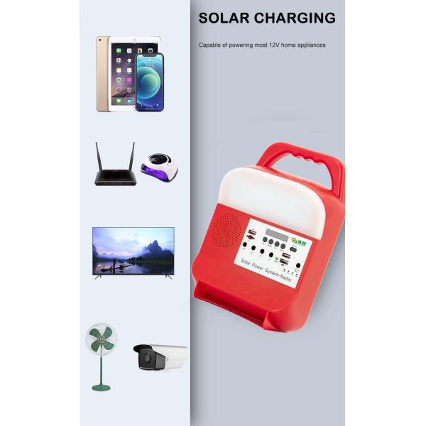 Portable Mini Solar Home Lighting System Lithium Battery Version Emergency