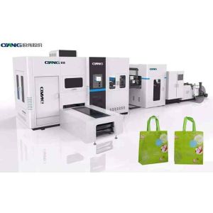 China England Trio Motion Controller Non Woven Box Bag Making Machine 380V 50Hz 3 Phase on sale