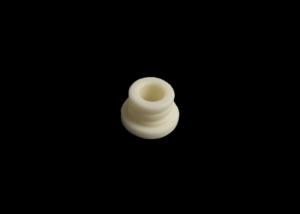 China Fine Polished 95% Alumina Parts Ceramic Eyelets For Wire Guide , White Color on sale