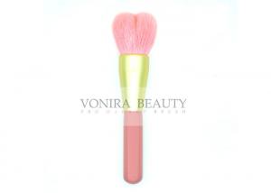 China Cute Pink Heart Shape Powder / Blush Makeup Brush With Nature Goat Hair wholesale