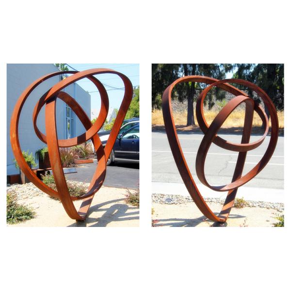 Outdoor Garden Decor Rusted Metal Landscape Art Corten Steel Sculpture