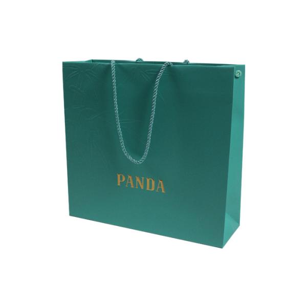L40cm Gift Bag With Handles , ISO eco friendly brown paper bags