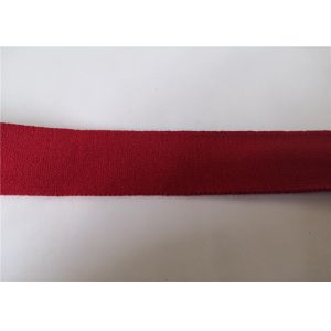 China 2.5 Cm Red Spandex Elastic Nylon Webbing / Waistband Elastic Webbing Band wholesale