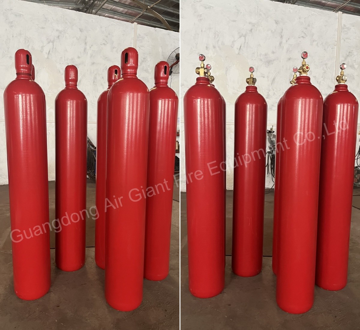 Argon IG55 Inert Gas Fire Suppression System With Flame Detection 200-300 Bar 10