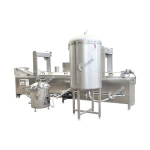Peanut Frying Continuous Automatic Snacks Frying Machine