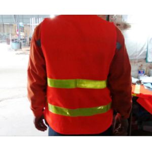 Reflective Vest 3 Stripes Yellow Tape Traffic Safety Equipment