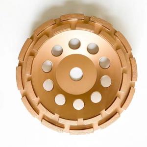 China 6 Inch 150mm Rigid Double Row Cup Grinding Wheel 6 Diamond Cup Wheel on sale