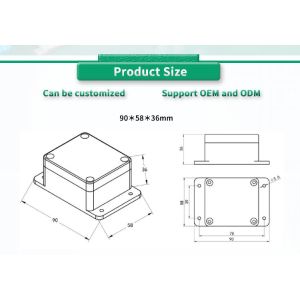Customized UNIVO UBIS-63Y RS485 Dual Axis Inclinometer for Accurate Angle