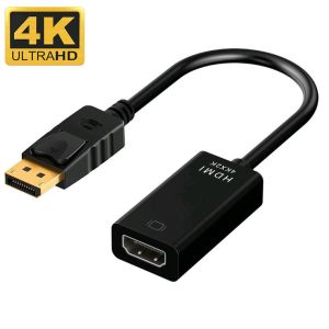 4K DisplayPort to HDMI Adapter Cable Gold Plated 25cm