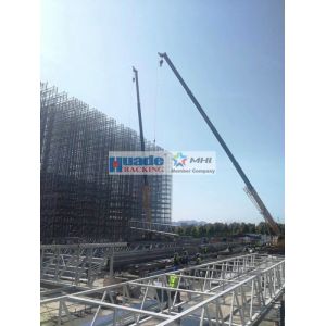 Customized Capacity Clad Rack Warehouse Rack Self Supporting Structure