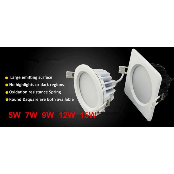 3 inch 15W square waterproof IP65 LED downlight for bathroom outdoor light CRI 80 samsung