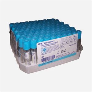 China Clotted Blue Top Cbc Vacutainer Blood Tube , Blood Sample Collection Vials on sale