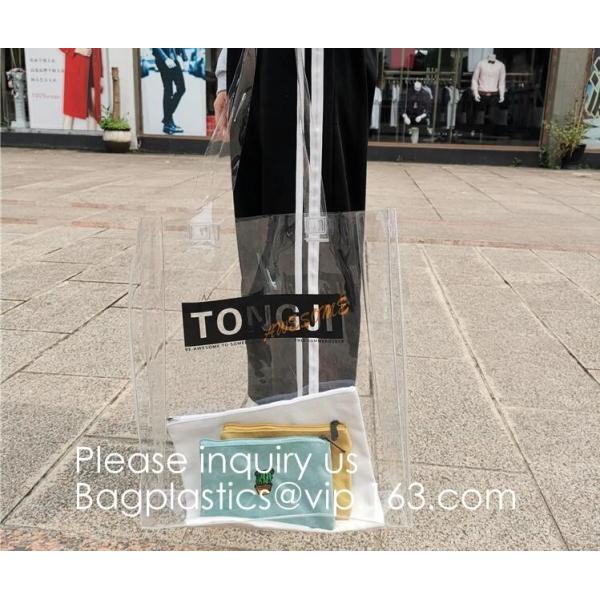 Custom Design Vinyl Mirror Surface Pvc Tote Shopping Bag,PVC Reusable Grocery Bag Summer Beach Bag Custom Logo Women Tra