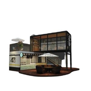 China Wood Plastic Panel 40GP Coffee Shop Shipping Container wholesale