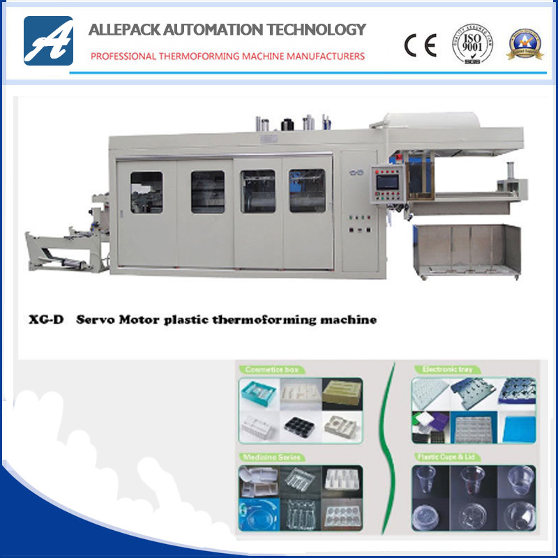 China PLC Lid Plastic Thermoforming Machine With Automatic Touch Screen wholesale