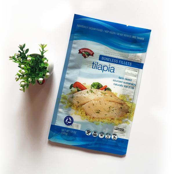 Low price bulk clear heat seal plastic standard sizes bag custom food pouch