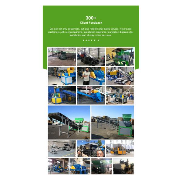 Crush Function Professional PLC Controlled Double Shaft Shredder for Industrial Waste