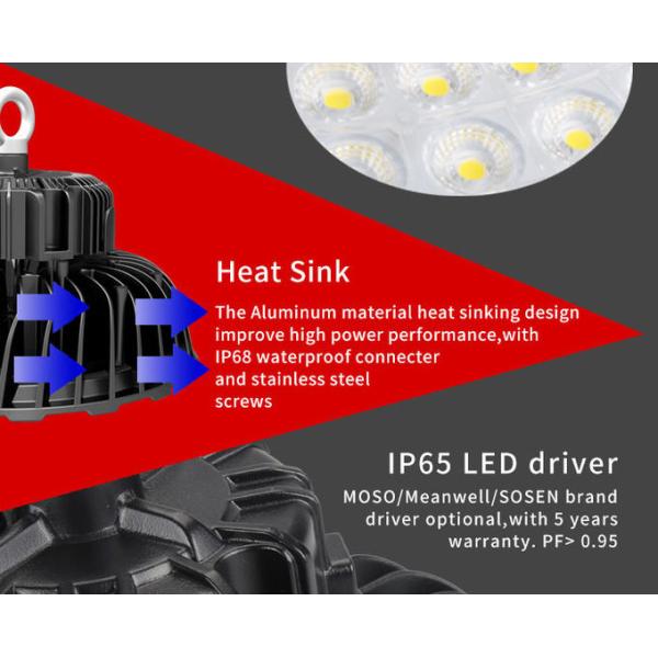 Industrial Lamp UFO High Bay Light IP65 150W 200W 150lm/w PC Lens SAA Approved