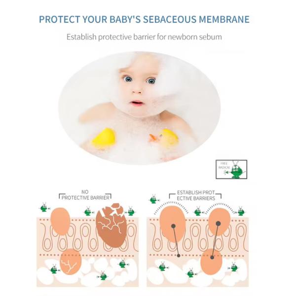 Natural Infant Kids Body Care Body Bath Clean Baby'S 2 In 1 Body Wash Shampoo