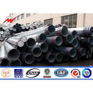 China GR50 Steel Power Pole 33kv Transmission Line 11m 35ft wholesale