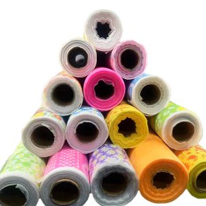 China Biodegradable Polypropylene Non Woven Fabric Roll Nonwoven Tablecloth Roll Material on sale