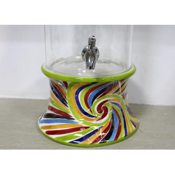 Colorful Design Ceramic Houseware Yellow Porcelain Ceramic Drink Dispenser