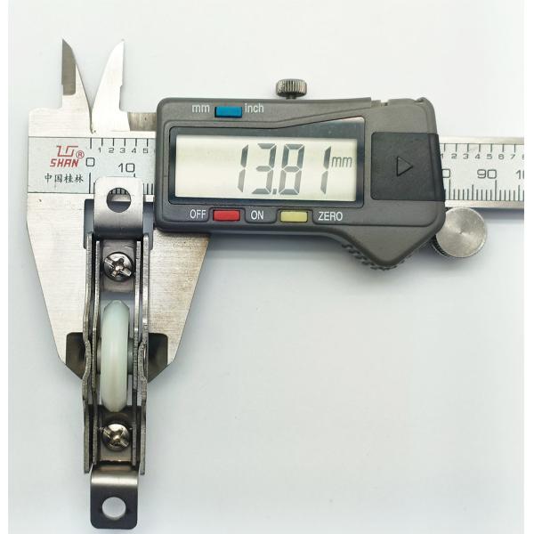 608zz Sliding Door Roller Wheels 40.2×18.0×19.2mm Chrome Plated