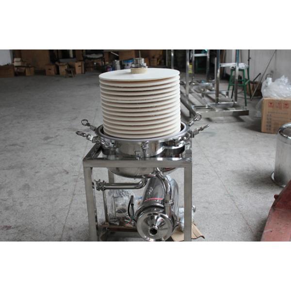 Food Beverage Diatom Earth Filter For Beer Stainless Steel Filter Machine
