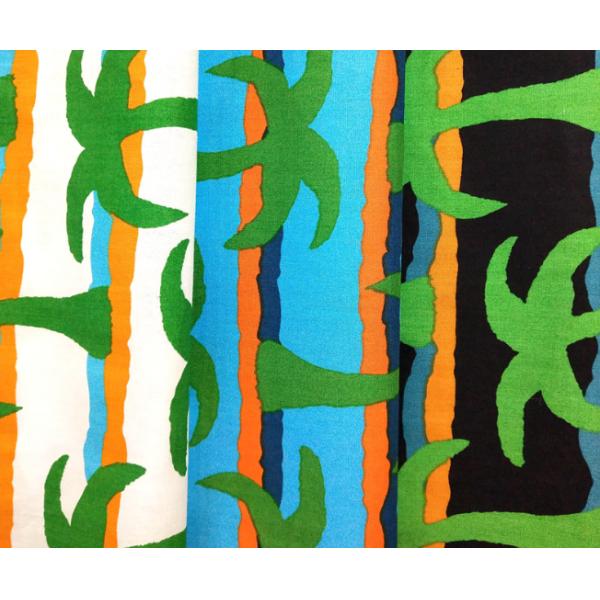 Custom Printing 40s 133*72 100% Cotton Coconut Tree Printed Poplin Fabric Cloth for Garment and Home Textile Cotton Fabric Roll