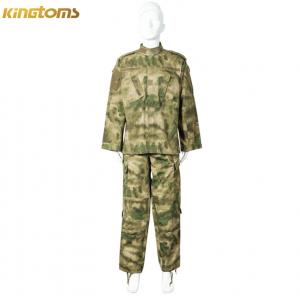 China ACU Green Ruins Camoulfage Plaid Fabric Army Combat Uniform Suit wholesale