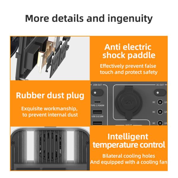 Emergency 600w Portable Solar Power Generator PWM Controller