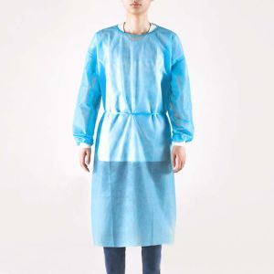 China 40 Gsm Impervious Waterproof Isolation Long Sleeve Ppe Medical Gown wholesale