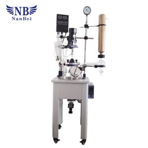 China 20L chemical lab single layer glass reactor on sale