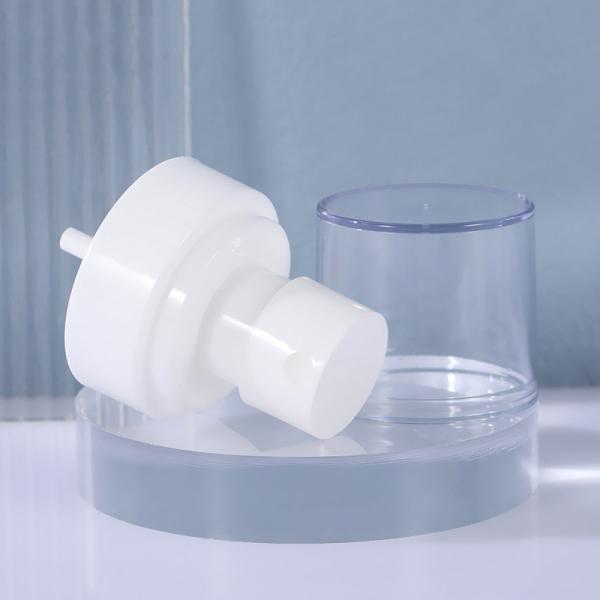 White Half Cover Spray Head Plastic Toner Bottle Pump Head Lotion Vacuum Bottle Pump Head