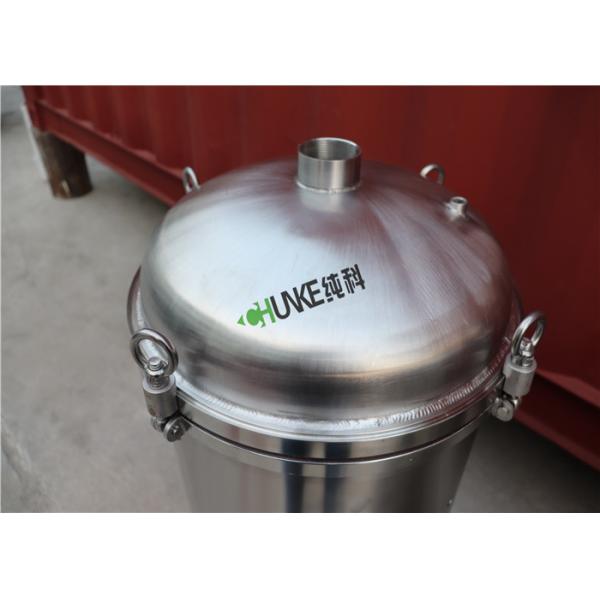 Precision 10" 30 inch PP PTFE Multi Cartridge Water Filter Housing SS304 316L For Liquid Beer Wine Milk