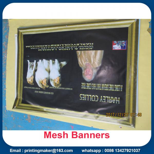 Quality Printed Mesh Vinyl Banner Fence Scrim for sale
