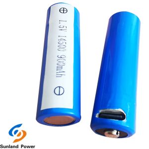 China ODM REACH Cylindrical Li Ion Battery ICR14500 1.5V 900MAH on sale