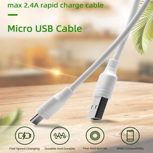 OEM Micro USB 2.0 Fast Charging Cable 2m Micro USB Charging Cable