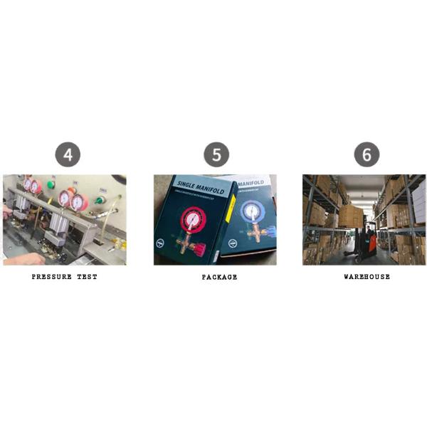 Aluminium valve refrigerant brass vacuum Air Manometer Testing Pressure Gauge Meter