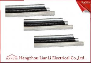 Grey / Black Galvanized Steel Flexible Electrical Conduit with PVC Coated