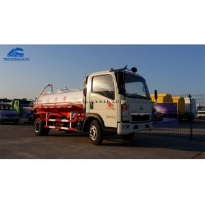 China White 6 Wheeler  5 CBM Sewage Suction Truck on sale