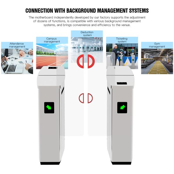 Hcw Biometric Airport Sliding Turnstile Gate Bi-directional Security Access Custom