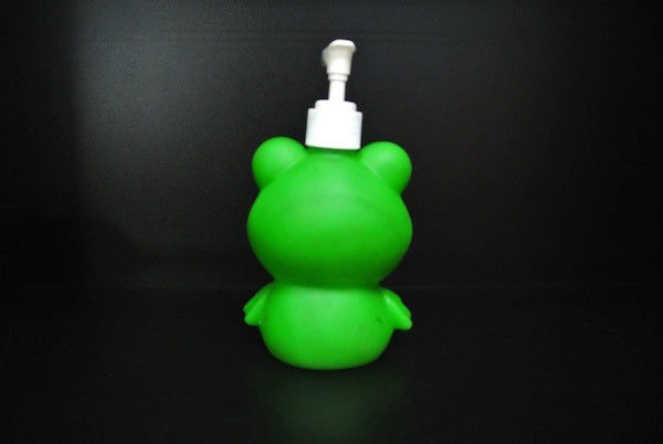 Green Frog Character Customized Cartoon Shampoo Bottle 6 Inch For Home