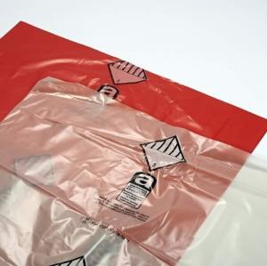 China Disposable Autoclavable Biohazard Bags , Poly Black Garbage Bag Asbestos Removal on sale
