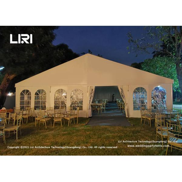 Four Channel Aluminum Tent with White pvc cover For Outdoor Wedding Events