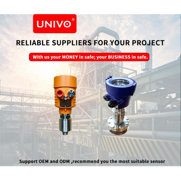 Customized Dust Scenarios Radar Level Gauge UNIVO UBLG-120Y for Liquid Level Monitoring