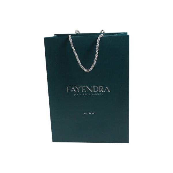 OEM ODM Paper Shopping Bags With Handles Embossing Debossing