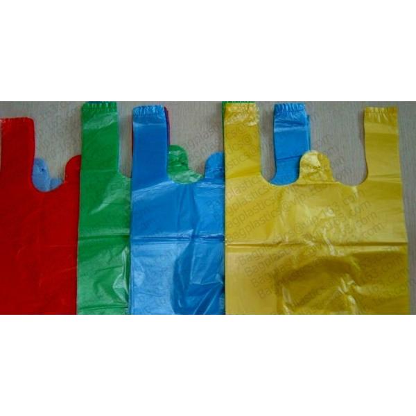 Kitchen Handle-Tie Trash Bags,Recyclable Plastic Shopping Bags With Flat Bottoms,Reusable Grocery Shopping Bags, Bagease